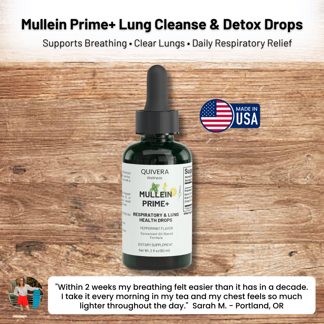 Mullein Prime+ Lung Cleanse & Detox Drops