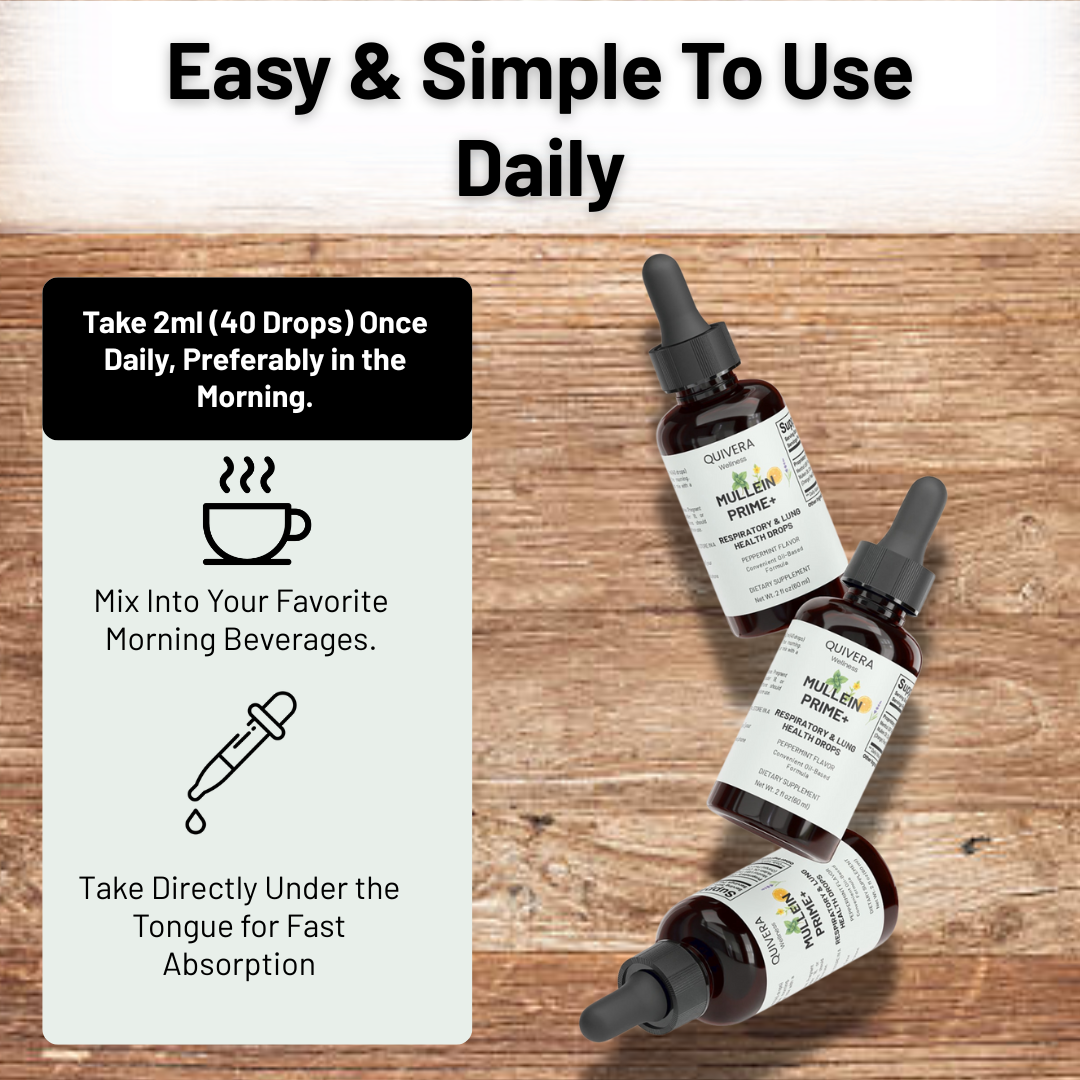 Mullein Prime+ Lung Cleanse & Detox Drops
